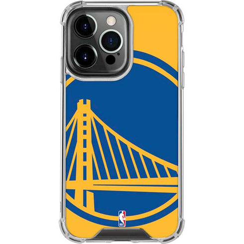 NBA Golden State Warriors Large Logo iPhone 15 Pro Clear Case